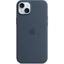 Чехол для iPhone Apple iPhone 15 Plus Silicone Case with MagSafe - Storm Blue (MT123ZM/A): Цвет синий