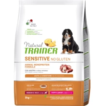 Сухой корм Trainer Natural Dog Sensitive Puppy&Junior Medium&Maxi With Duck для собак с уткой 3 кг (8059149252438): Тип Сухой корм