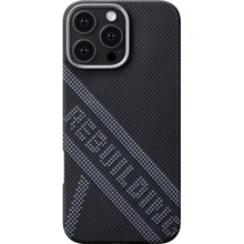 Чехол для iPhone Pitaka Re-TROS Tactile Woven Case Rebuilding (KI1601RTRP) for iPhone 16 Pro Max: Цвет черный