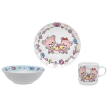 Детская посуда Limited Edition HAPPY CATS Набор 3 предмета (C551): Материал керамика