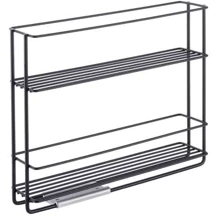 Полка выдвижная Metaltex 6x28x22 см черная покрытие Touch-Therm In&Out Lava (360850): Тип Полка