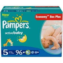 PAMPERS Active Baby-Dry Junior (11-18 кг) Мала Мега Упаковка 96: undefined undefined