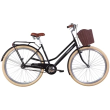 Велосипед Dorozhnik COMFORT FEMALE 2021 M 28" черный (OPS-D-28-198): Материал рамы Сталь