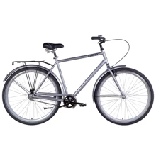 Велосипед Dorozhnik COMFORT MALE Velosteel с багажником зад St, с крылом St 2022 ST 28" серый (OPS-D-28-285): Материал рамы Сталь