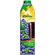 Напиток "Черника" 20% Pfanner, 1л (EDH9006900207717): Объем, л 1
