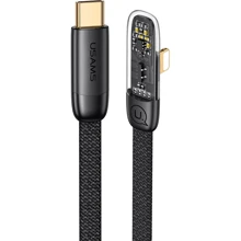 Кабель Usams Cable USB-C to Lightning Right-Angle PD 20W 2m Black (US-SJ586): Тип USB-C - Lightning