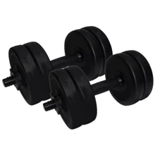 Гантель Newt Rock Pro 2 шт по 5.5 кг наборные композитные в пластиковой оболочке (NE-PL-G-005-2): Вес гантели, кг 5.5