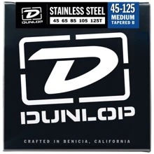 Струна для гитар Струны DUNLOP DBS45125T STAINLESS STEEL MEDIUM 5 TAPERED B 45-125: Тип Комплект струн