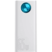 Зовнішній акумулятор Baseus Power Bank 30000mAh Amblight Digital Display Quick Charge 65W White (PPLG-A02/PPLG000102): Кількість USB 4
