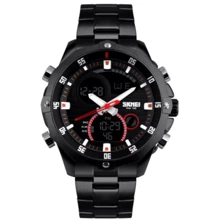 Наручний годинник Skmei 1146 Black: Стиль класичний
