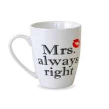 Кухоль Keramia Mrs.always right 360 мл (21-272-050): Форма конус