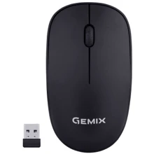 Мышь Gemix GM195 Wireless Black (GM195Bk): Интерфейс подключения Wireless