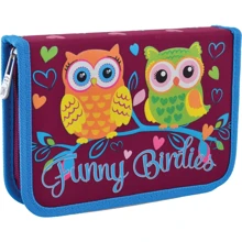 Пенал твердый одинарный с клапаном YES HP-03 "Funny Birdies" (532156): Год выпуска коллекции 2019