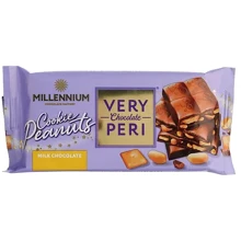 Шоколад Millennium Very Peri молочний з начинкою печивом та арахісом 100 г (4820240035831): Вага, г 100
