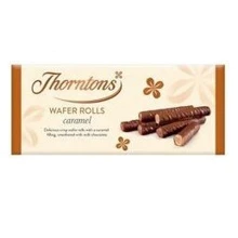 Вафельные трубочки Thorntons (с карамелью), 129г (WT3986): Вес нетто 129 г
