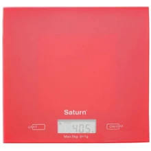Весы кухонные Saturn ST-KS7810 Red: Тип конструкции С плоской платформой