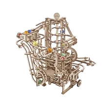 Механічний 3D пазл UGEARS Марбл-траса Спіральний підйомник (70177): Вид гонки, машины, мотоциклы