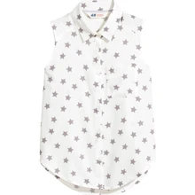 Рубашка H&M 5057186 170 см белая: Тип Рубашки