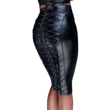Юбка Noir Handmade F152 Powerwetlook pencil skirt Вlack, L: Для кого Для женщин