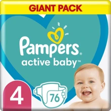 Подгузники Pampers Active Baby Maxi Размер 4 (9-14 кг) 76 шт (8001090949615): Тип Подгузники