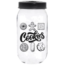 Емкость для хранения HEREVIN Jar-Black Cookies 1л (171541-001): Тип Банка c крышкой