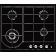 Варочная поверхность газовая Electrolux GPE363FB: Расположение панели спереди