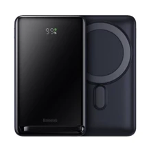 Внешний аккумулятор Baseus Power Bank 10000mAh 20W Magnetic Bracket Wireless Fast Charge Blue (PPCX000203): Количество USB 2
