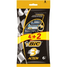 Bic Action 3 Набор бритв без сменных картриджей 4 + 2 шт.: Вид Бритвенные станки