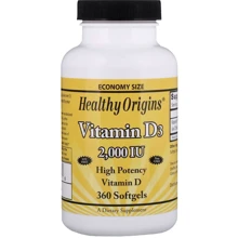 Healthy Origins Vitamin D3 2,000 IU 360 Softgels Витамин D3: Тип Витамин D