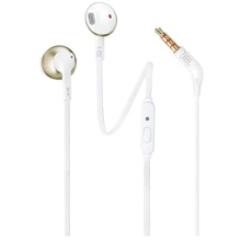 Наушники JBL T205, Champagne Gold (JBLT205CHGLD): Тип конструкции вкладыши