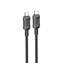 Кабель Hoco USB-C to USB-C X94 Leader 60W 1m Black: Тип USB-C - USB-C