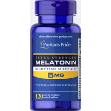 Puritan's Pride Extra Strength Melatonin 5 mg 120 tabs: Форма выпуска Таблетки