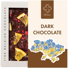 Шоколад Spell Чорний шоколад с апельсином и малиной 90 г (4820207310704)(WT4962): Вес, г 90
