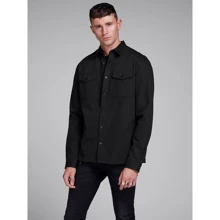 Рубашка Jack & Jones 93919759 50 черная с длинным рукавом: Длина рукава Длинный