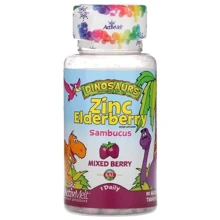 KAL Zink Elderberry Цинк для детей со вкусом ягод 90 таблеток: Тип Цинк