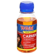 Чорнило WWM CANON UNIVERSAL CARMEN 100g Yellow (CU/Y-2): Колір набор (set), Yellow, Magenta, Black, Cyan
