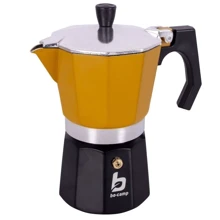 Гейзерная кофеварка Bo-Camp Hudson 6-cups Yellow/Black 250 мл (2200522): Цвет желтый