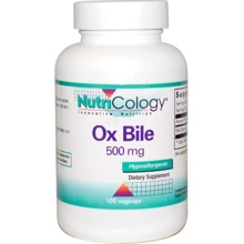 Nutricology Ox Bile 500 mg Екстракт бичачої жовчі 100 веганських капсул: Форма випуску капсули