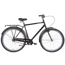 Велосипед Dorozhnik COMFORT MALE Velosteel с багажником зад St, с крылом St 2022 ST 28" черный (OPS-D-28-286): Материал рамы Сталь