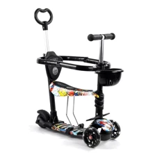Самокат Best Scooter с защитным бампером черный (S 3395): Количество колес 3