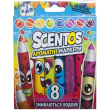 Набір ароматних маркерів Scentos для малювання - Плавне Лінія (8 кольорів) (40605): Виробник Scentos