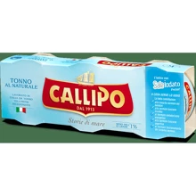 Тунец CALLIPO в собственном соку 3х80 г (8001561530809): Вес нетто 240 г
