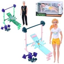 Кукла Fitness Sport шарнирная со спортивным инвентарем 29 см (JJ8715-16-1Q): Возраст от 3 лет