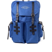 Рюкзак Fallout - Gold Foil Logo Printed Solid Blue Melange Backpack (BP222483FAL): Возрастная группа от 13 до 18 лет
