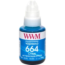 Чорнило WWM Epson L110/L210/L300 140г Cyan (E664C): Колір Cyan