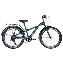 Велосипед Formula 24" MASK рама-12.5" 2021 Black/Green/Turquoise (OPS-FR-24-266): Матеріал рами сталь