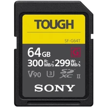 Карта пам'яті Sony 64GB SDXC class 10 UHS-II U3 V90 Tough (SF64TG): Тип карти MicroSDXC
