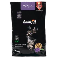 Наполнитель для кошачьего туалета AnimAll древесный с ароматом лаванды 5.3 кг: Вид Древесный