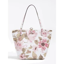 Жіноча сумка тоут Guess Alby Toggle Tote Spf-Spring Floral біла (HWFS7455230-SPF): Стать жіночий