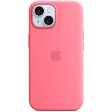 Чехол для iPhone Apple for iPhone 15 Silicone Case with MagSafe Pink (MWN93): Цвет розовый